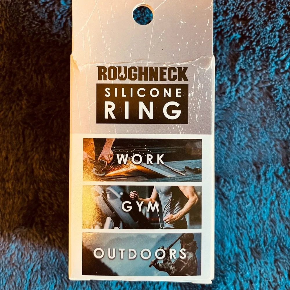 Black Silicone Ring - Size 10